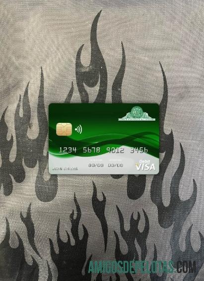 Comores Sanduk Bank Visa Card Photolook Front exemplo